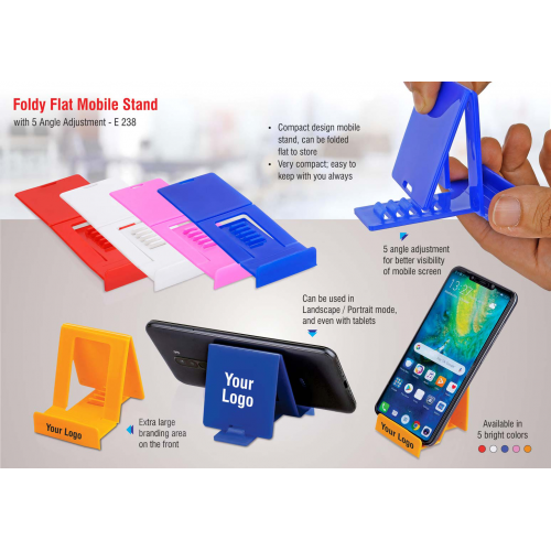 Foldyflat mobile stand with 5 angle adjustment - E238