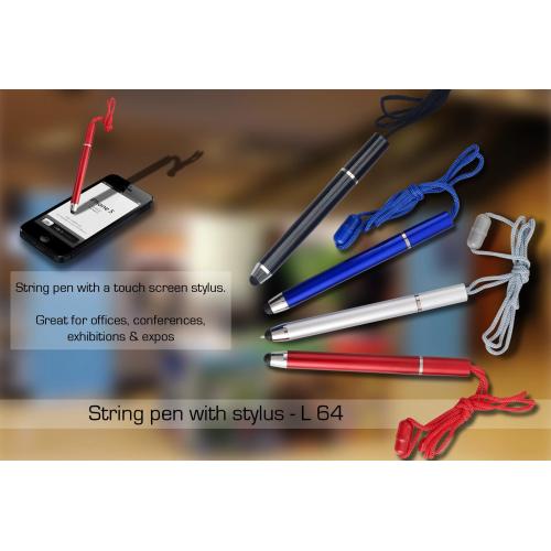 String pen with stylus - L64
