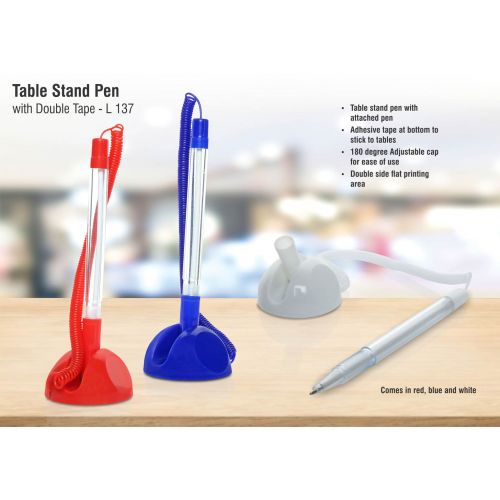 Table stand pen with double tape - L137