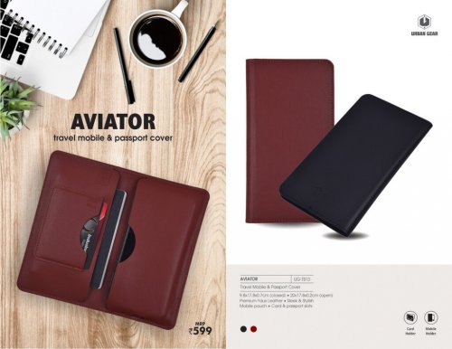 Travel Mobile & Passport Cover - AVIATOR - UG-TB13