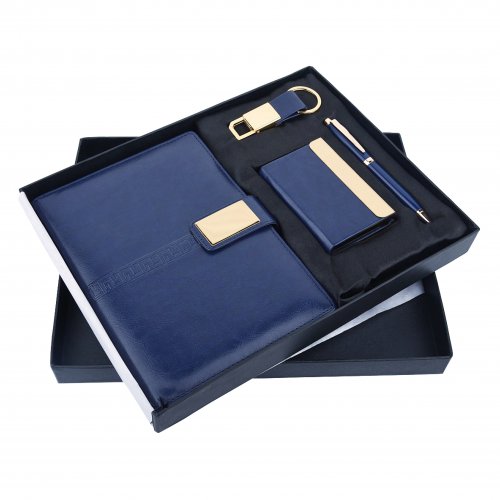 Blue Saffire 4 in 1 Diary Pen Card holder and Keychain set SR-162