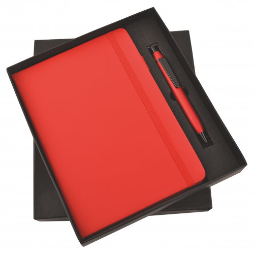 Red Elastic Diary and Pen set SR-139