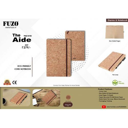 FUZO-The Aide - A5 Eco friendly cork notebook TGZ-918