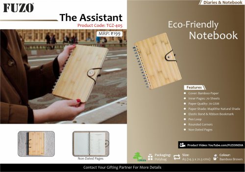Fuzo The Assistant Eco-Friendly Notebok TGZ-405