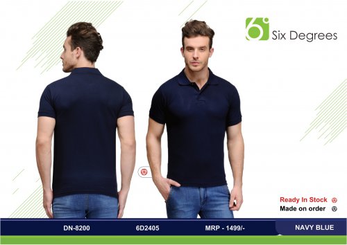 6 Degree regular fit Navy Blue