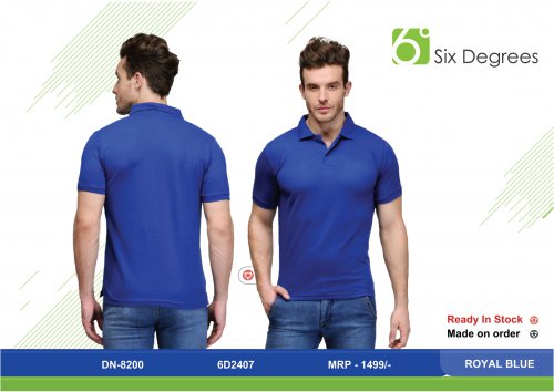 6 Degree regular fit Royal Blue