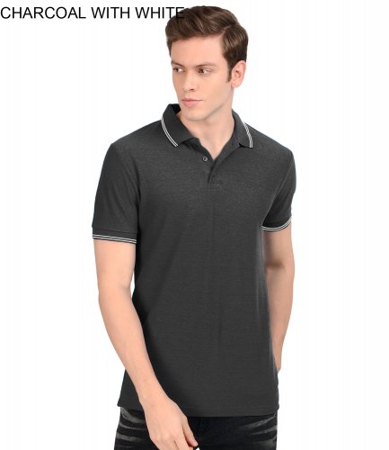 AWG Green Polo Charcoal with White tip