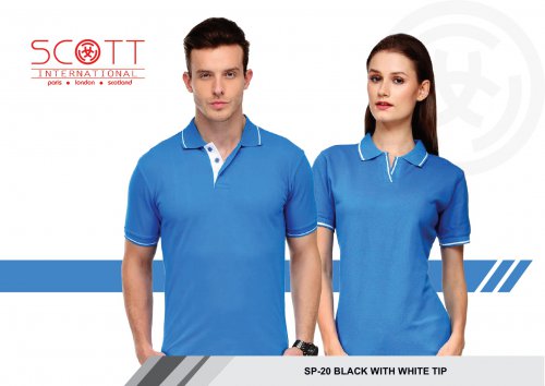 Scott Blue with White Tip T shirt