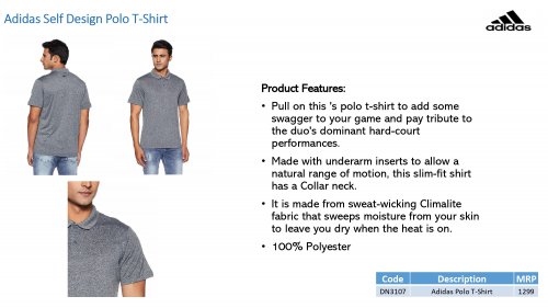 Adidas polo T- shirt Grey DN3107