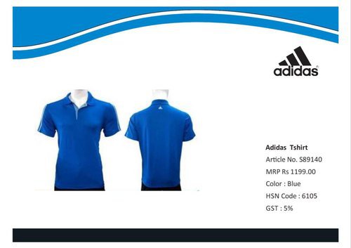 Adidas T- shirt Blue S89140 Blue