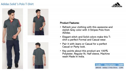 Adidas T- shirt S89143 - Grey