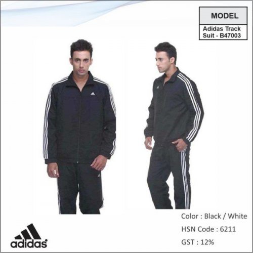 Adidas Tracksuit Black-White B47003
