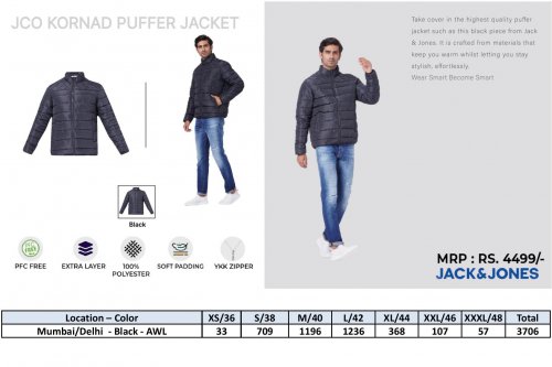Jack and Jones JCO Kornad Puffer Jacket