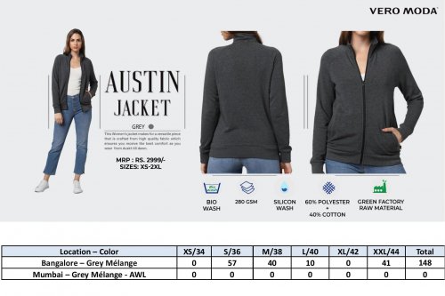 Vero Moda Austin Jacket Grey ladies