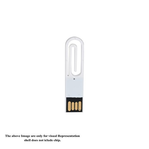 White Paper Clip Pendrive CSP202