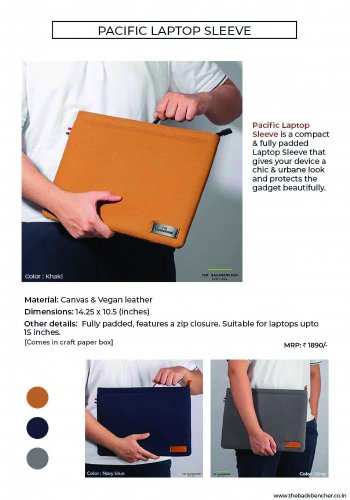 Back bencher Pacific Laptop sleeve