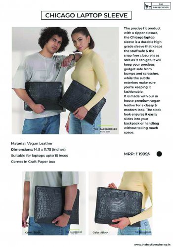 Back bencher Chicago Laptop sleeve
