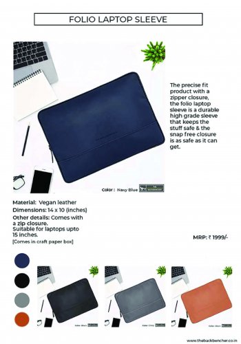 Back bencher Folio Laptop sleeve