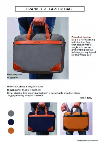 Back bencher Frankfurt Laptop Bag