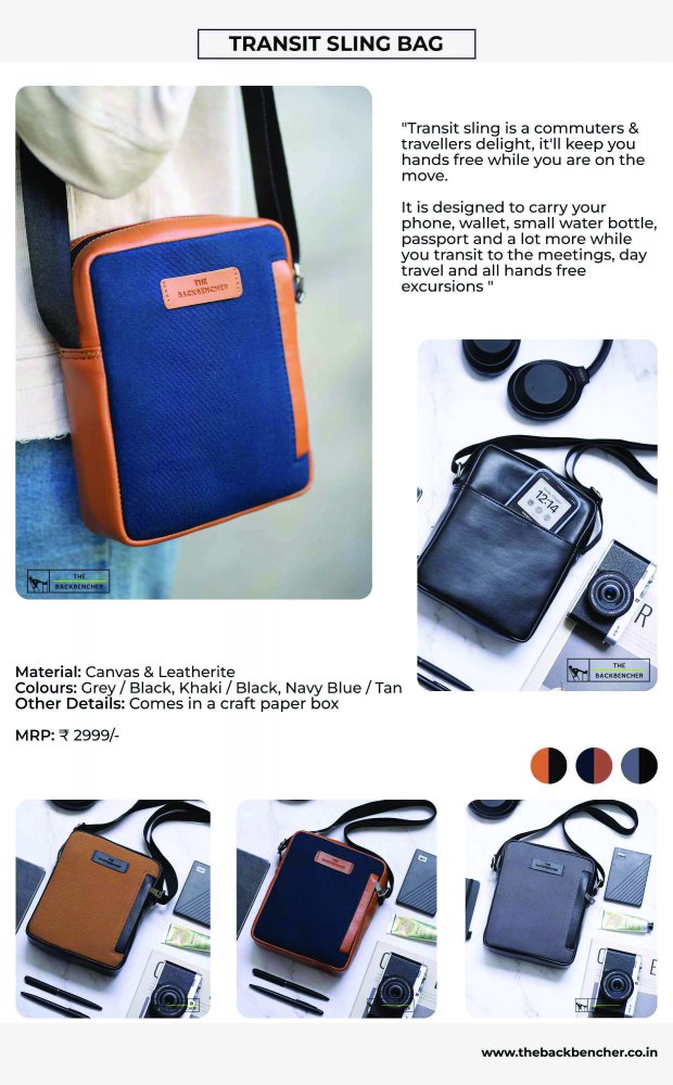 Back bencher Transit Sling bag