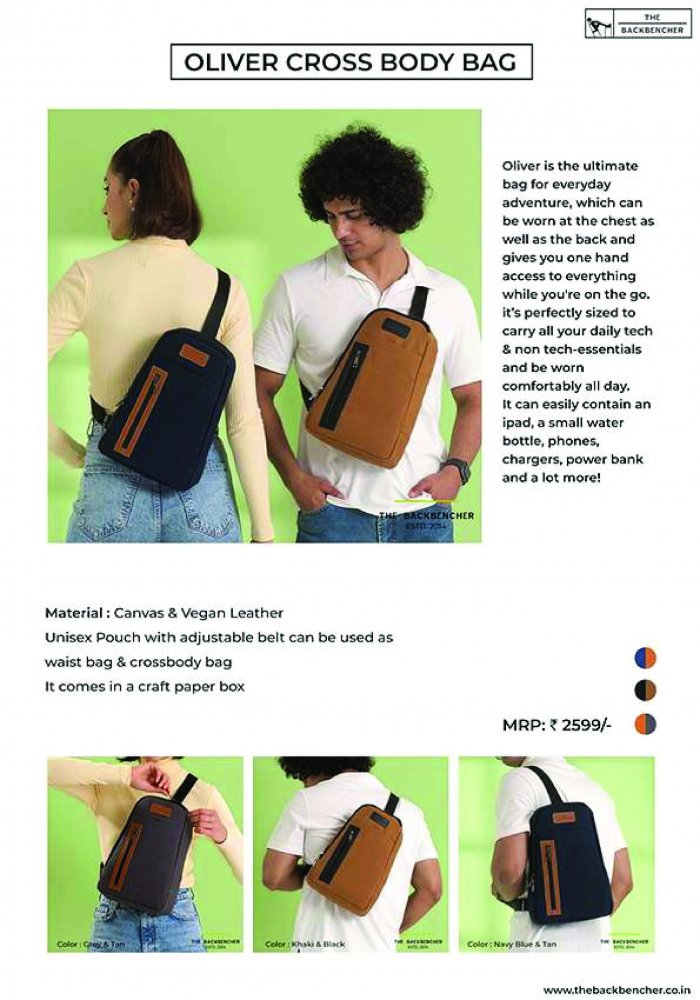 Back bencher Oliver crossbody bag