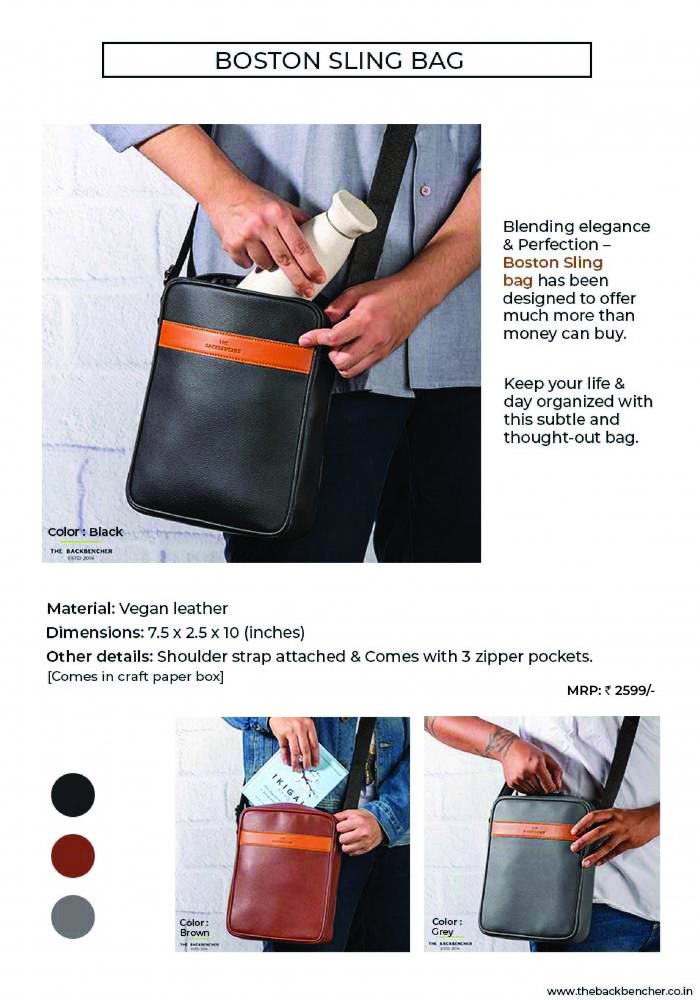 Back bencher Boston Sling bag