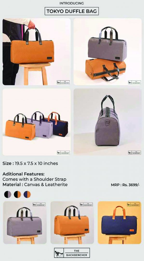 Back bencher Tokyo Duffle bag