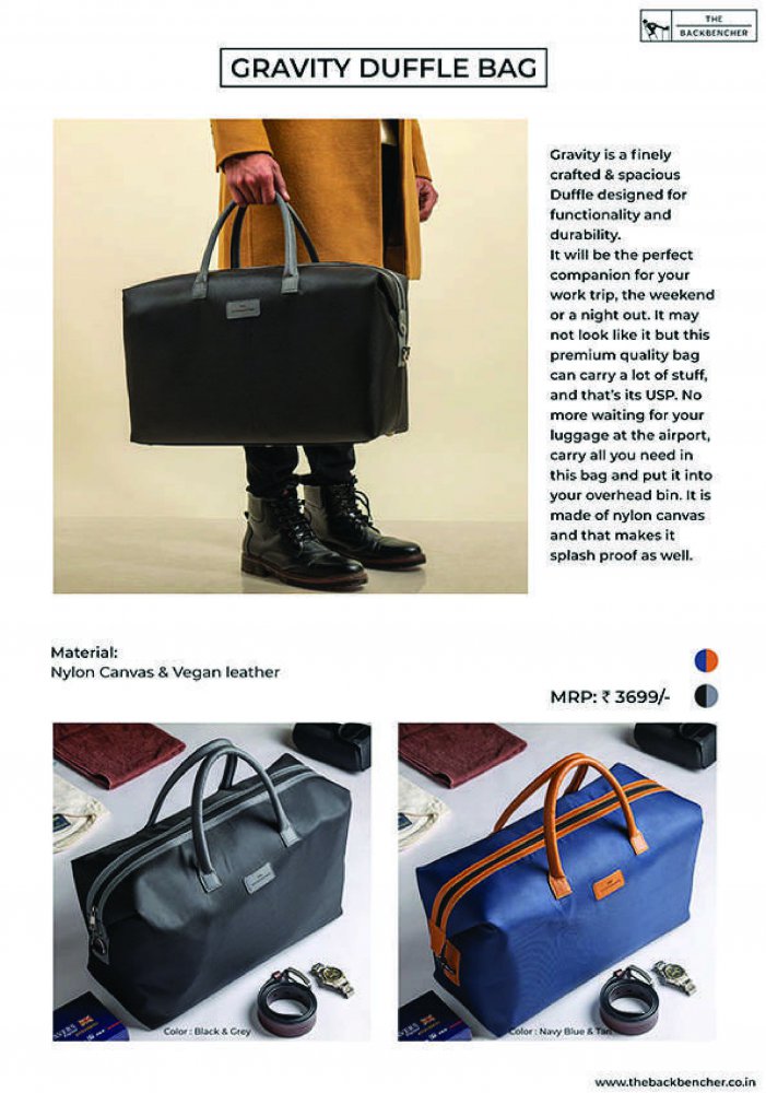Back bencher Gravity Duffle Bag