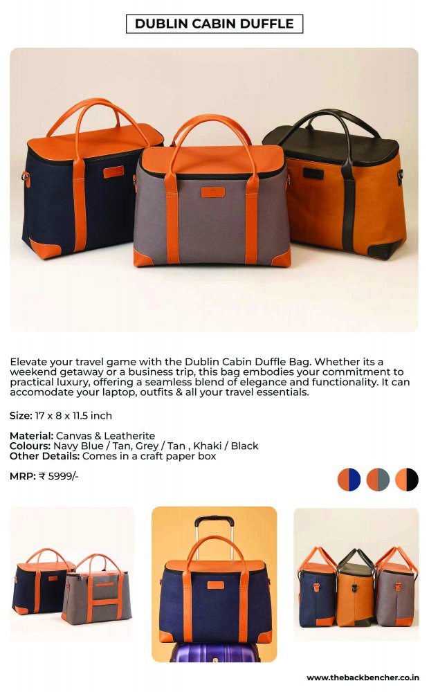 Back bencher Dublin cabin duffle bag