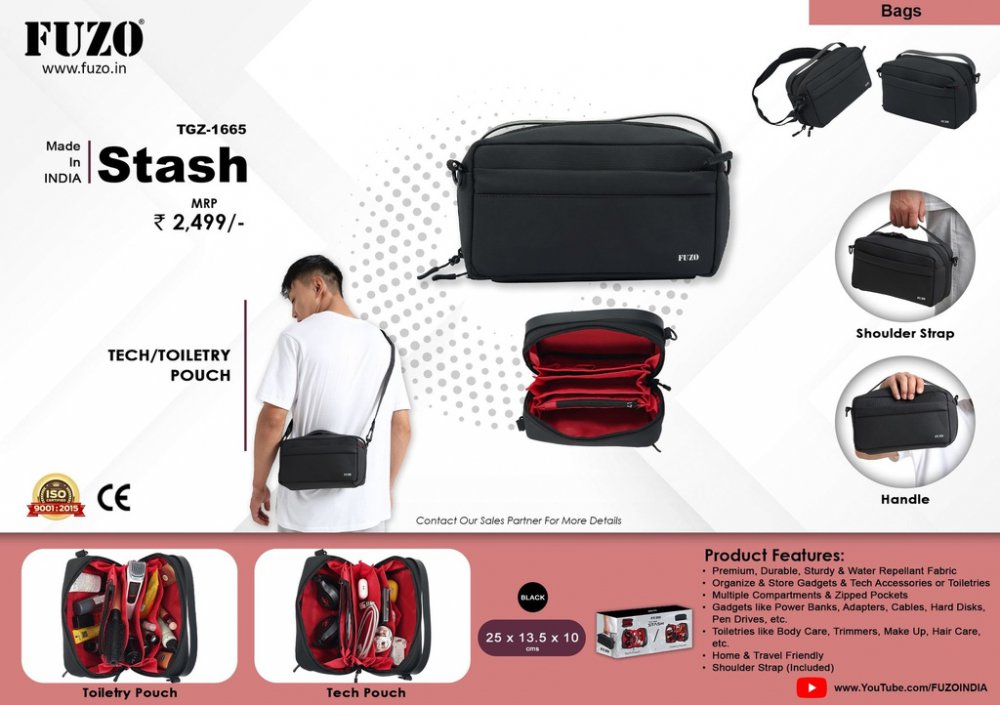 Fuzo Stash Tech Toiletry pouch TGZ-1665