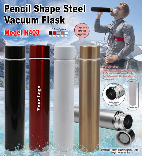 Pencil Shape Hot and Cold Flask H-403 300 ml