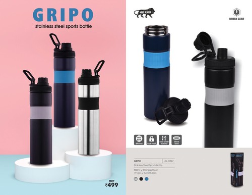Stainless Steel Sports Bottle - GRIPO - UG-DB47