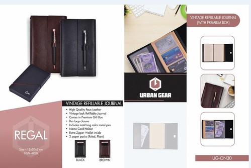 Refillable Travel Journal - REGAL - UG-ON30