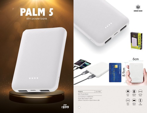 Slim Power Bank - PALM 5 - UG-PB01